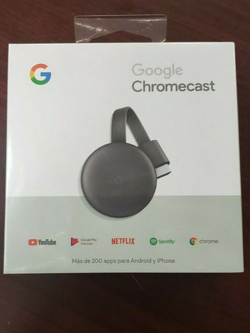 Google Chromecast (GA00439-LA) - Charcoal 3rd Generation LAST